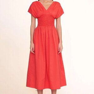 BNWT | STAUD Jackson Dress Hibiscus Size L